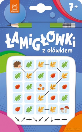 Łamigłówki z ołówkiem 7+. Książeczka niebieska [KSIĄŻKA]