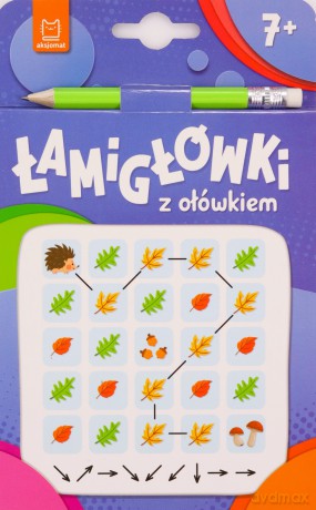 Łamigłówki z ołówkiem 7+. Książeczka niebieska [KSIĄŻKA]