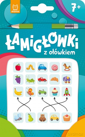 Łamigłówki z ołówkiem 7+. Książeczka turkusowa [KSIĄŻKA]