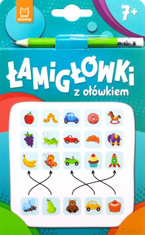 Łamigłówki z ołówkiem 7+. Książeczka turkusowa [KSIĄŻKA]