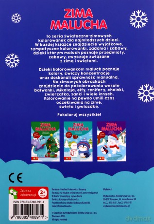 Mikołajowe kolorowanie. Zima malucha [KSIĄŻKA]