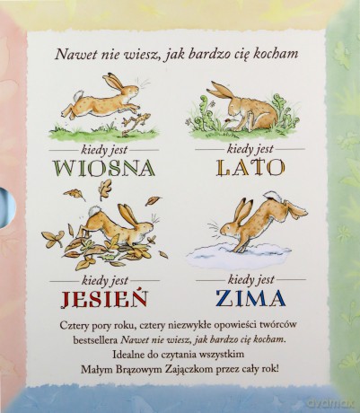 Nawet nie wiesz, jak bardzo cię kocham przez cały rok. Nawet nie wiesz - Sam McBratney [KSIĄŻKA]