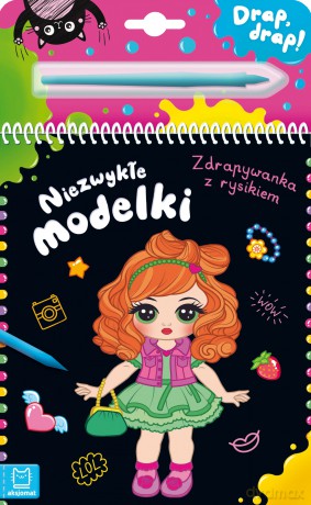 Niezwykłe modelki. Zdrapywanka z rysikiem - Anna Podgórska [KSIĄŻKA]