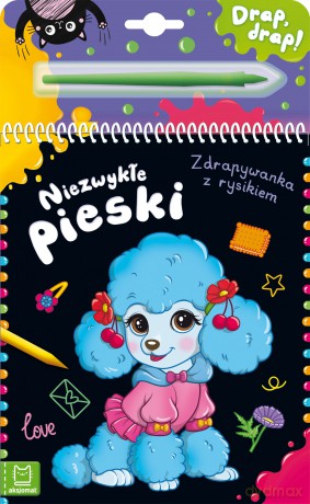 Niezwykłe pieski. Zdrapywanka z rysikiem - Agata Kaczyńska [KSIĄŻKA]