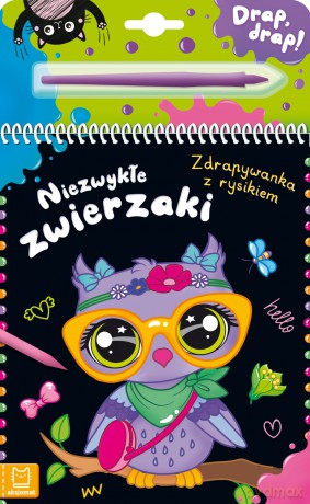 Niezwykłe zwierzaki. Zdrapywanka z rysikiem - Agata Kaczyńska [KSIĄŻKA]