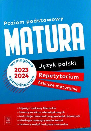 Nowe Repetytorium 2023 język polski arkusze maturalne zakres podstawowy [KSIĄŻKA]