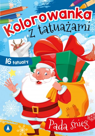 Pada śnieg. Kolorowanka z tatuażami [KSIĄŻKA]