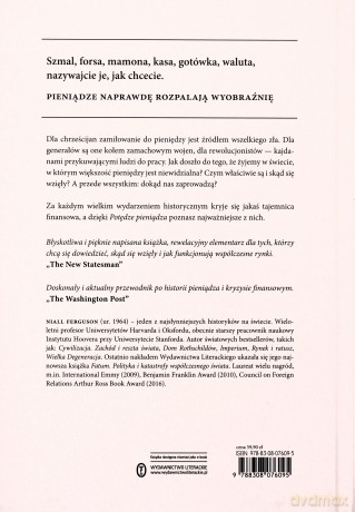 Potęga pieniądza. Finansowa historia świata - Niall Ferguson [KSIĄŻKA]