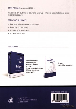 Prawo upadłościowe7 [KSIĄŻKA]