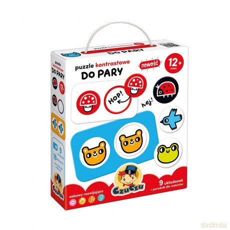 Puzzle kontrastowe Do pary 12 mies.+ CzuCzu