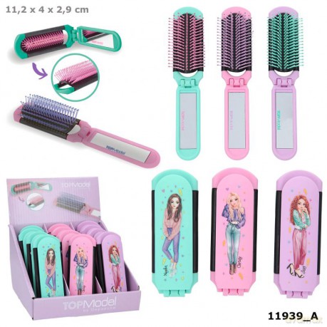 Szczotka składana z lusterkiem Top Model mix wzorów 11939A