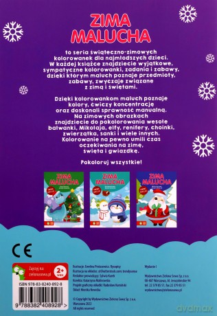 Śnieżne kolorowanie. Zima malucha [KSIĄŻKA]