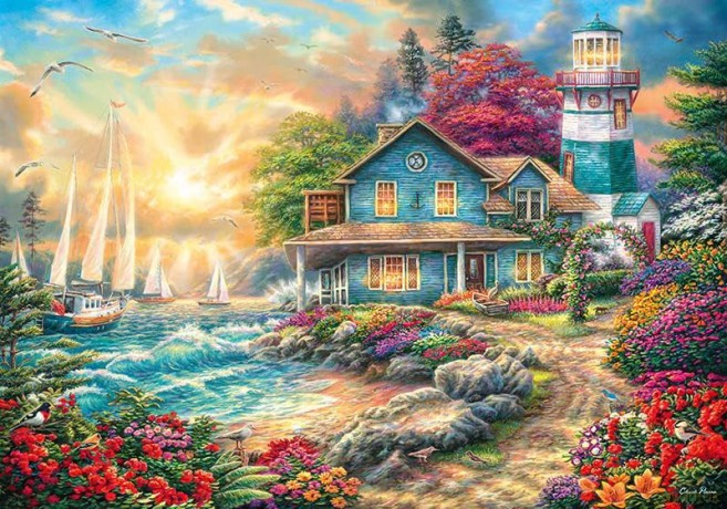 TIMARO 2000 el. Cherry Pazzi Sunrise by the sea 50002 [PUZZLE]