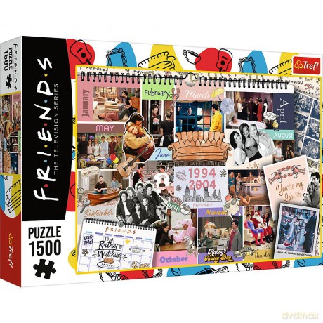 TREFL 1500 el. Kartka z Kalendarza Friends 26197 [PUZZLE]