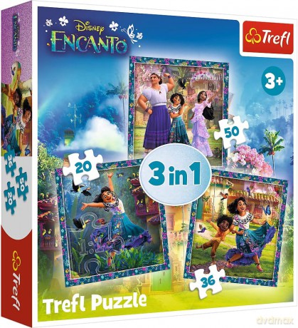 TREFL 3w1 Bohaterowie magicznego Encanto 34866 [PUZZLE]