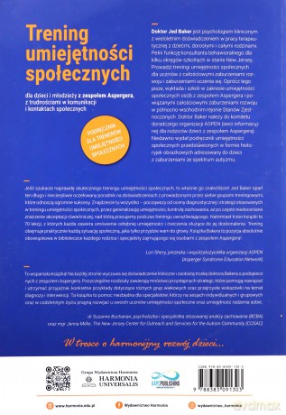 Trening umiejętności społecznych dla dzieci i młodzieży z zespołem Aspergera, z trudnościami w komunikacji i kontaktach społecznych - Jed Baker [KSIĄŻKA]