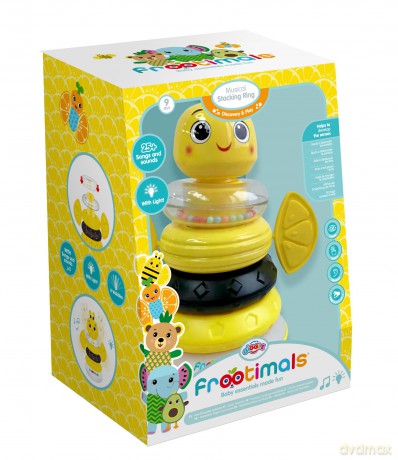 Układanka muzyczna piramidka Frootimals bizzy lemonbee