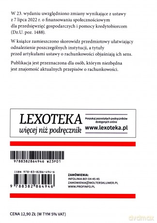 Ustawa o rachunkowości. Przepisy [KSIĄŻKA]