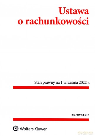 Ustawa o rachunkowości. Przepisy [KSIĄŻKA]