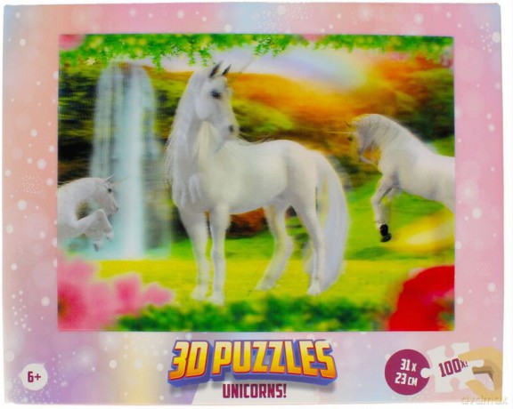 ZAWADA 3D 100 el. Jednorożec [PUZZLE]