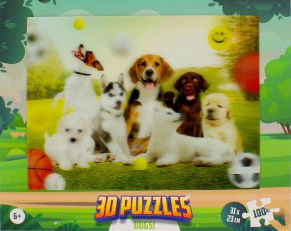 ZAWADA 3D 100 el. Psy [PUZZLE]