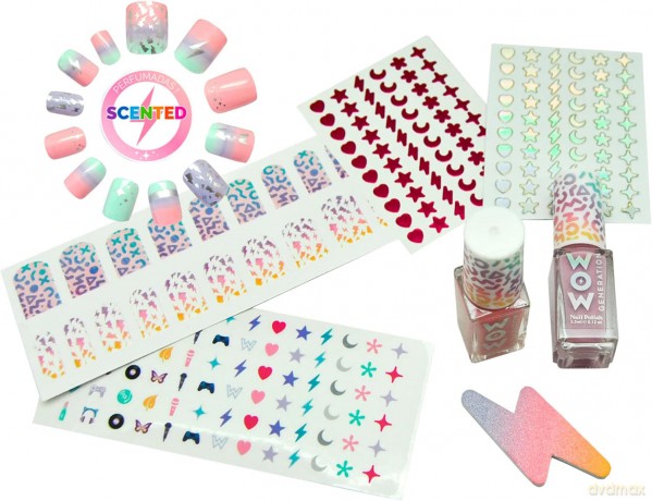Zestaw do manicure z pachnącymi tipsami WOW
