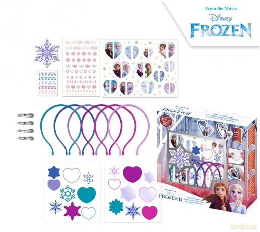 Zestaw do tworzenia ozdób do włosów Frozen 246 el. WD21623