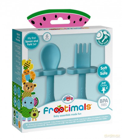 Zestaw łyżeczka i widelec Frootimals melephant BPA FREE