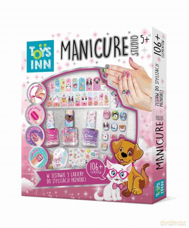 Zestaw manicure studio Pets 3 lakiery STN 7601