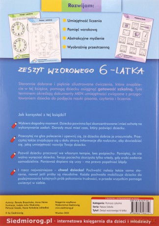 Zeszyt wzorowego 6-latka - Renata Brzezińska, Anna Heine [KSIĄŻKA]