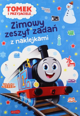 Zimowy zeszyt zadań z naklejkami. Tomek i przyjaciele [KSIĄŻKA]