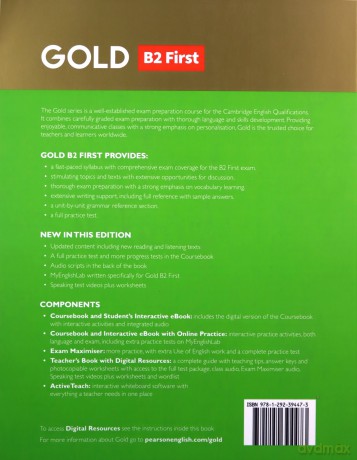 Gold B2 First with Online Practice Coursebook - Jan Bell, Amanda Thomas [KSIĄŻKA]