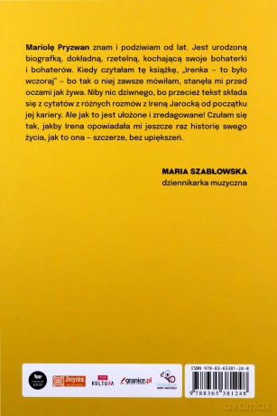 Irena Jarocka o sobie - Mariola Pryzwan [KSIĄŻKA]