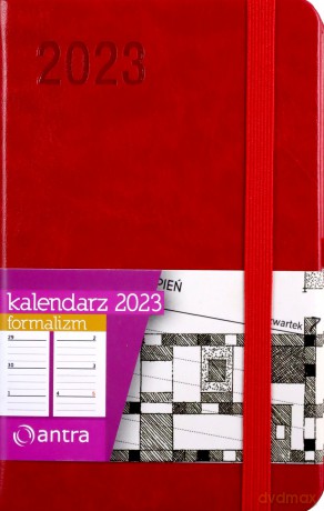 Kalendarz 2023 Formalizm A6 TDW czerwony [KALENDARZ]