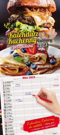 Kalendarz 2023 paskowy spirala Kuchenny KPD3 [KALENDARZ]