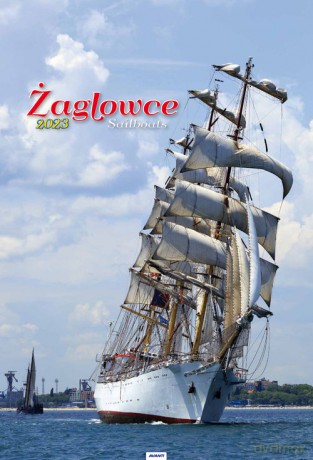 Kalendarz 2023 spirala A3 Żaglowce A3-9 [KALENDARZ]