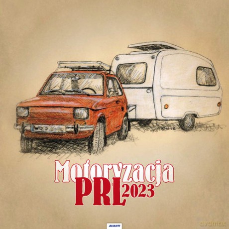 Kalendarz 2023 spirala kw Motoryzacja PRL KD37 [KALENDARZ]