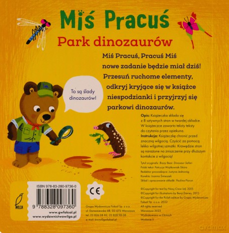 Miś Pracuś Park dinozaurów - Benji Davies [KSIĄŻKA]