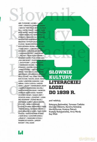 Słownik kultury literackiej Łodzi do 1939 r. [KSIĄŻKA]