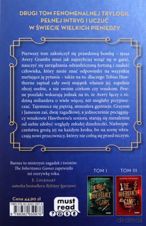 The Inheritance Games (Tom 2) Dziedzictwo Hawthorne'ów - Jennifer-Lyyn Barnes [KSIĄŻKA]