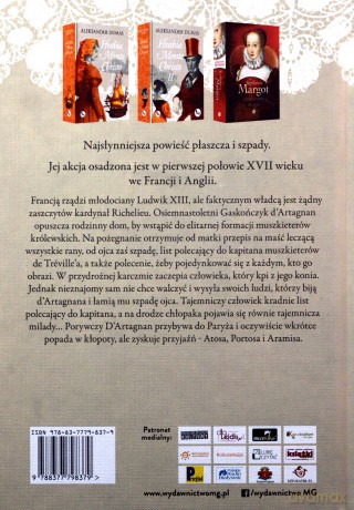 Trzej muszkieterowie - Aleksander Dumas [KSIĄŻKA]