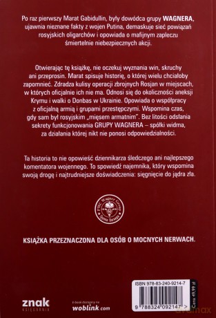 Wagnerowiec - Marat Gabidullin [KSIĄŻKA]