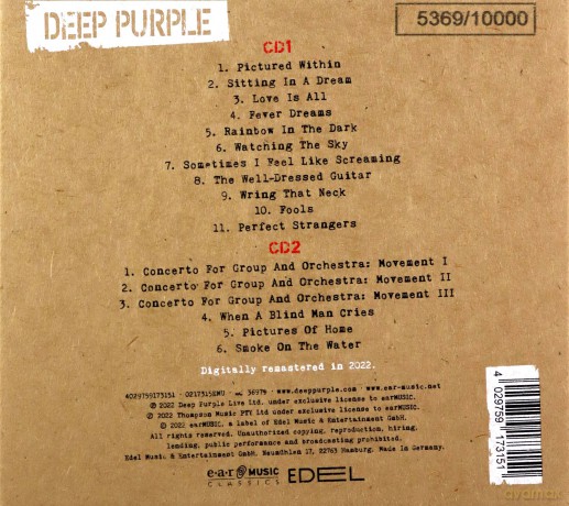 Deep Purple: Live In Tokyo 2001 (digipack) [2CD]