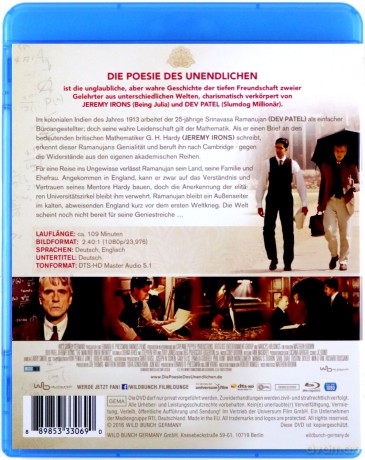 The Man Who Knew Infinity (Człowiek, który poznał nieskończoność) [Blu-Ray]