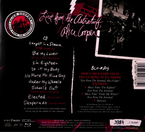 Alice Cooper: Live From The Astroturf (digipack) [CD]