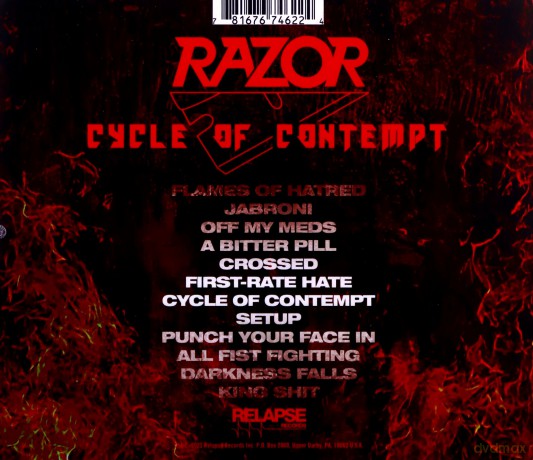 Razor: Cycle Of Contempt [CD]