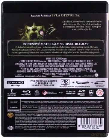 Harry Potter and the Chamber of Secrets (Harry Potter i Komnata Tajemnic) [Blu-Ray 4K]+[Blu-Ray]