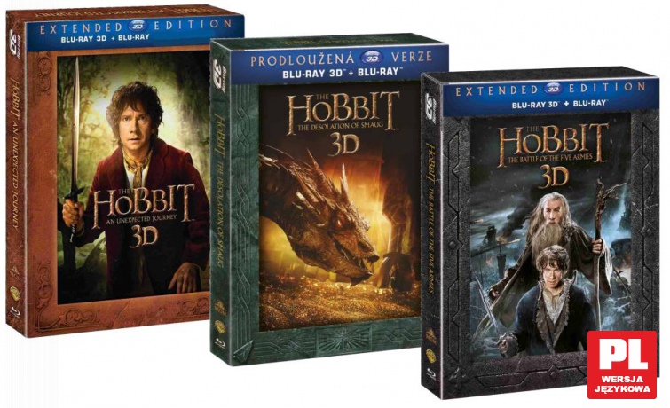 Hobbit Trylogia [6xBlu-Ray 3D]+[9xBlu-Ray]
