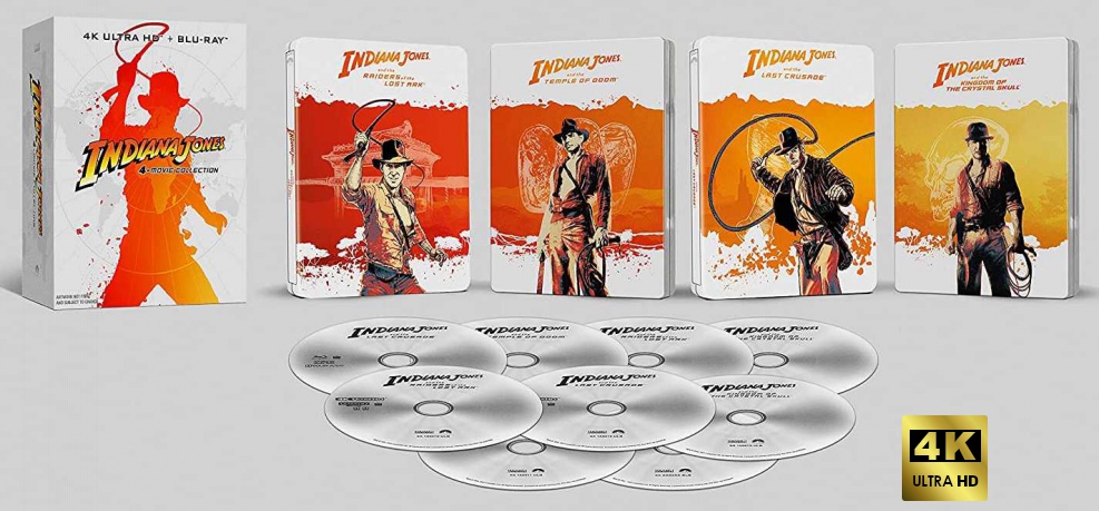 Indiana Jones 1-4 Collection [4xBlu-Ray 4K]+[5xBlu-Ray]
