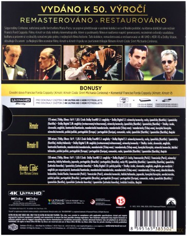 The Godfather 1-3 Collection (Ojciec chrzestny) [3xBlu-Ray 4K]
